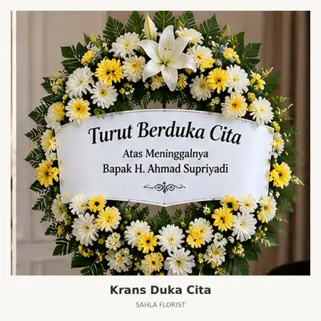 Krans Bunga Duka Bandar Lampung